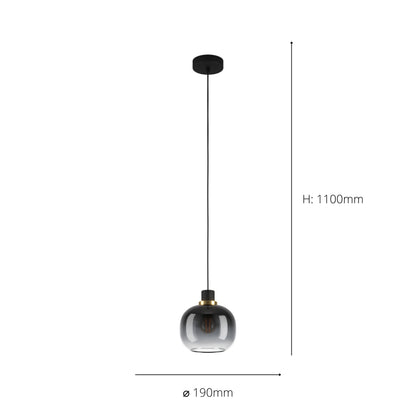 Oilella Black Ceiling Pendant
