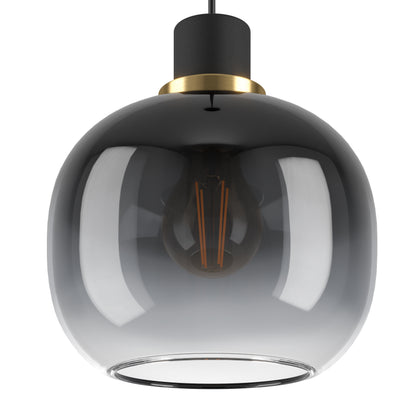 Oilella 3-Light Black & Grey Ceiling Pendant