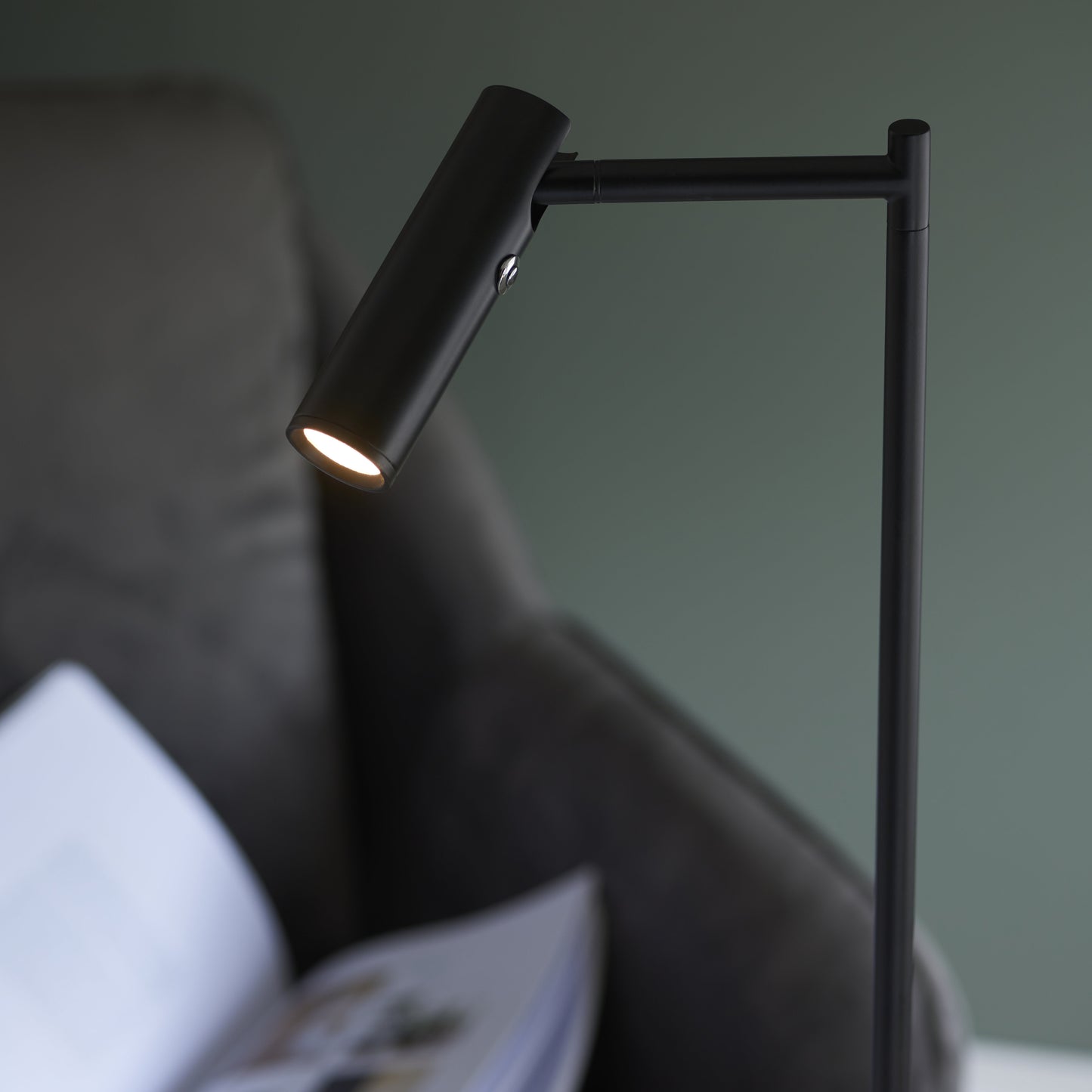 Dedicated Reader Task Floor Lamp Black