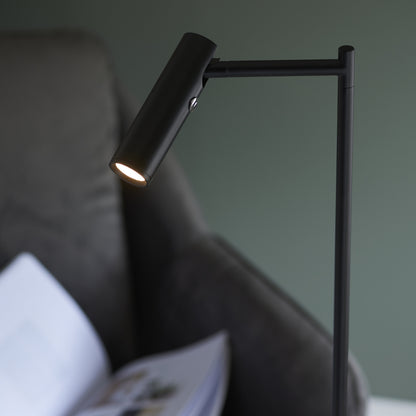 Dedicated Reader Task Floor Lamp Black
