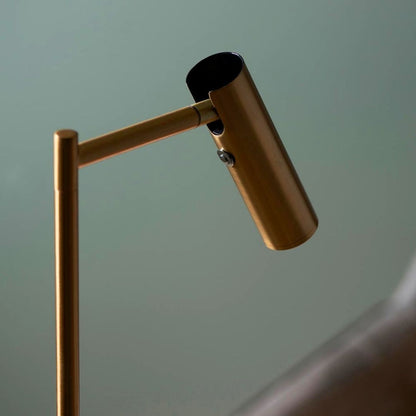Dedicated Reader Gold LED Task Floor Lamp