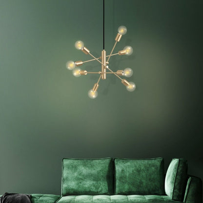 Gradoli 8 Light Gold Pendant Ceiling Light