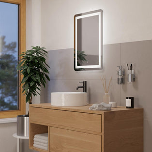Buenavista Portrait LED Small Touch Bathroom Mirror