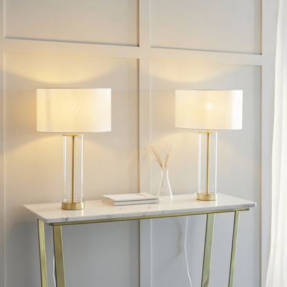 Lessina Touch Table Lamp Twin Pack Gold