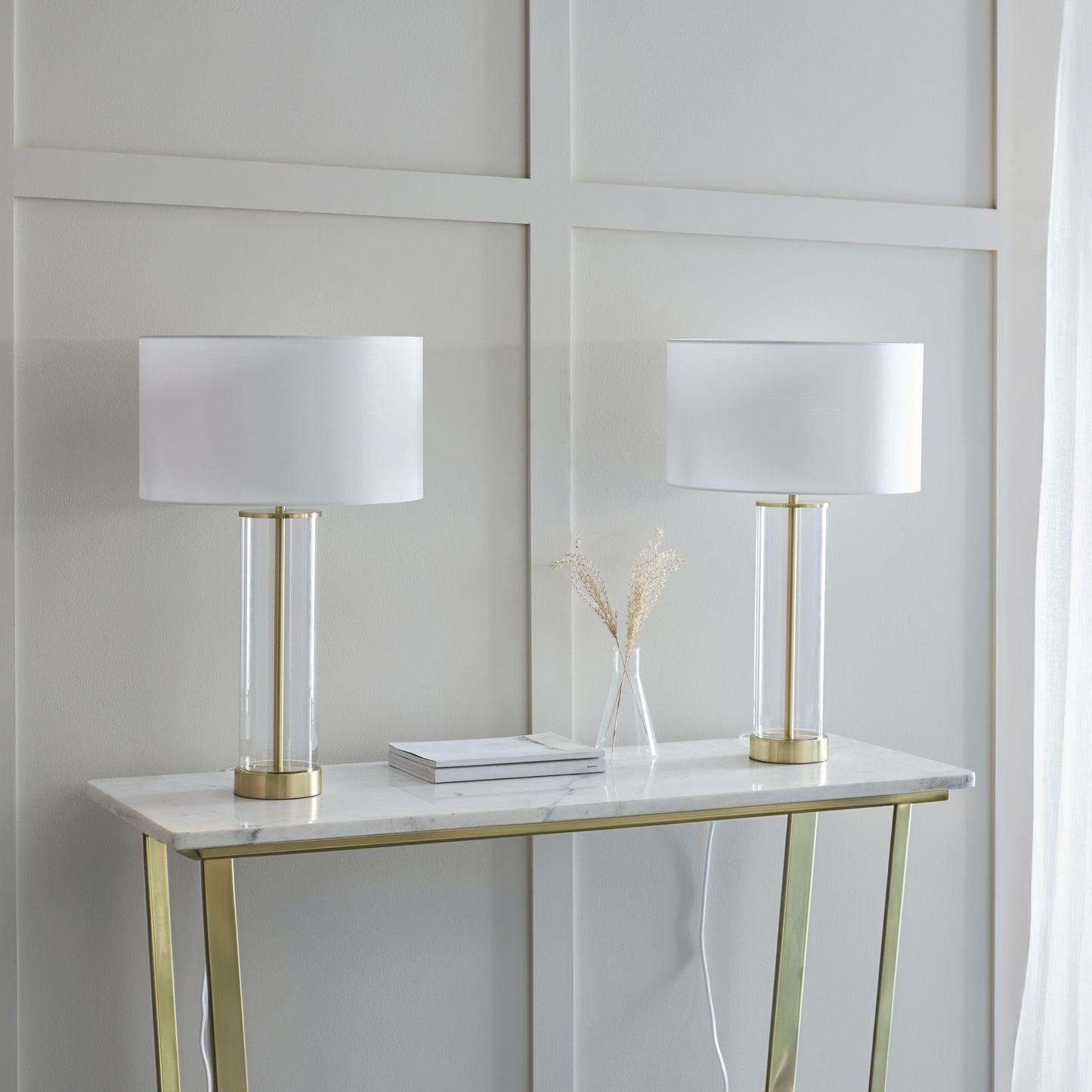 Lessina Touch Table Lamp Twin Pack Gold