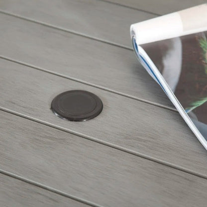 Adrano 4 Seat Polywood Alu Square Collection Stacking