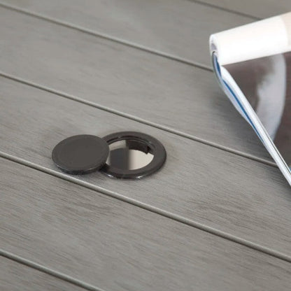 Adrano 4 Seat Polywood Alu Square Collection Stacking