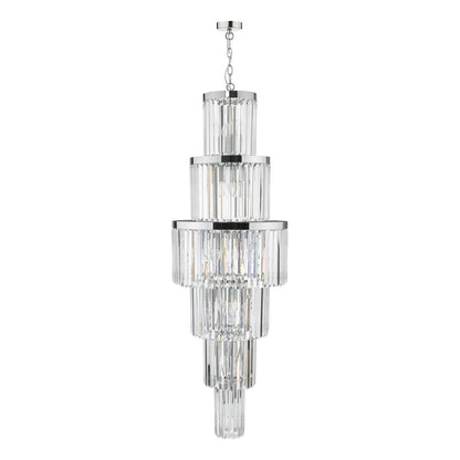 Angel 28 Light Chandelier Crystal and Polished Chrome
