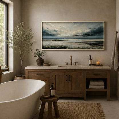Beach Wilderness 50x100cm Framed Canvas