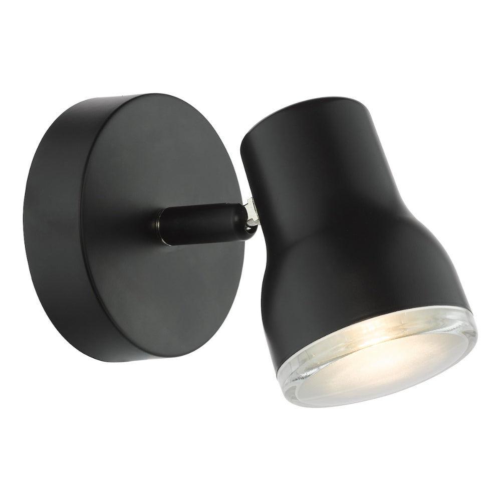 Clint Bathroom Wall Spotlight Matte Black IP44