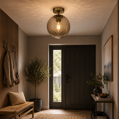 Rondo Bronze Flush Ceiling Light