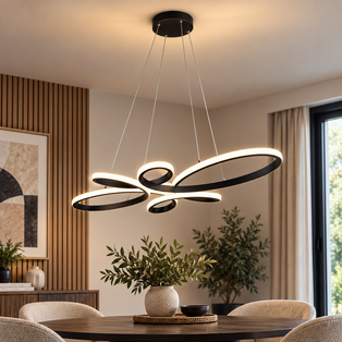 Fly Matt Black LED Ceiling Pendant