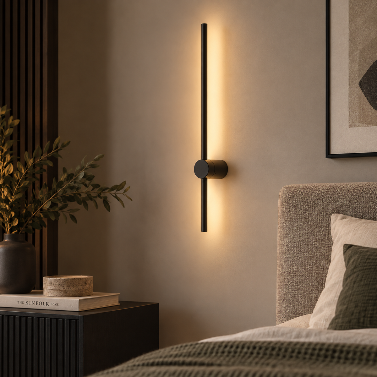 Swing Black Wall Light 60cm