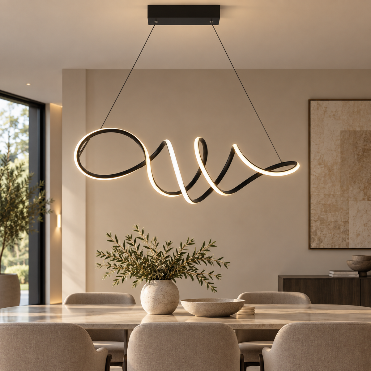 Loca Black Pendant Light