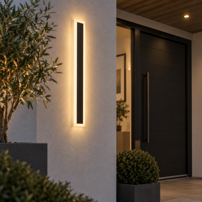 Wow Black IP54 Outdoor Wall Light 60cm