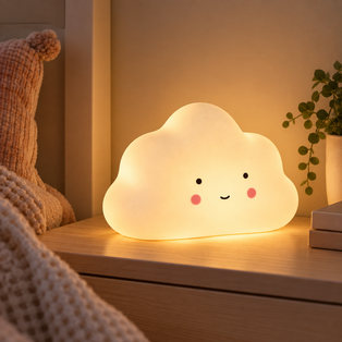 Kids Cloud Ceramic Night Light