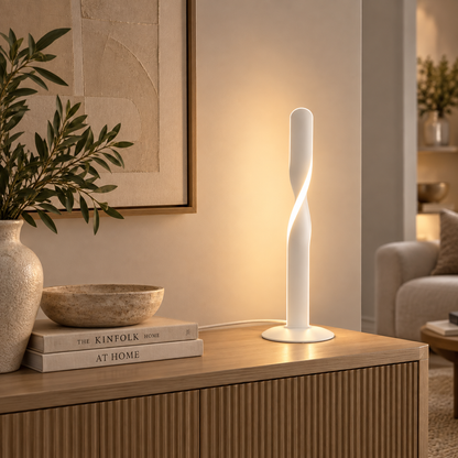 Ginko Matt White LED Table Lamp