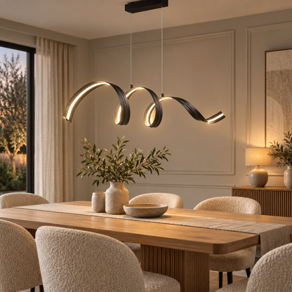 Tivor Black LED Ceiling Pendant Bar