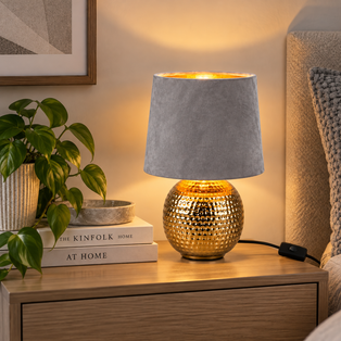 Sophia Grey Table Lamp