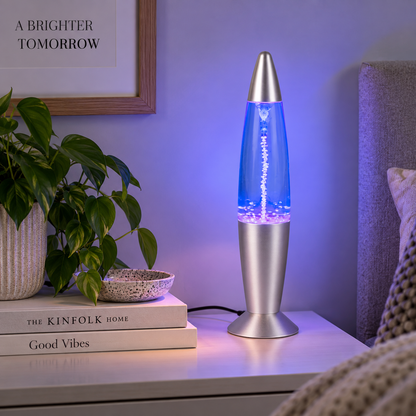Holly Colour Changing Glitter Lamp