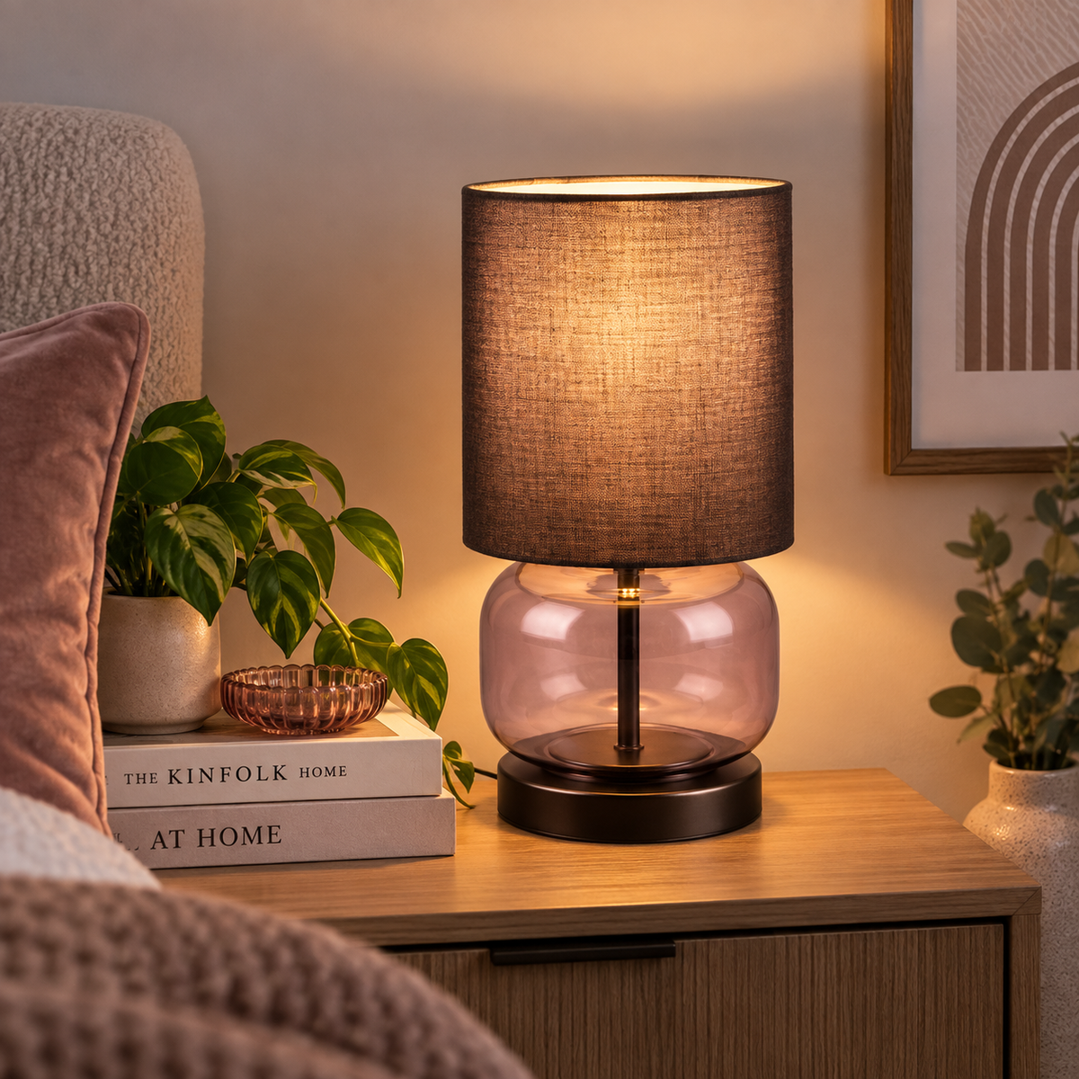 Elio Mauve Table Lamp