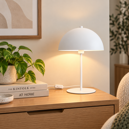 Nola Matt White Table Lamp