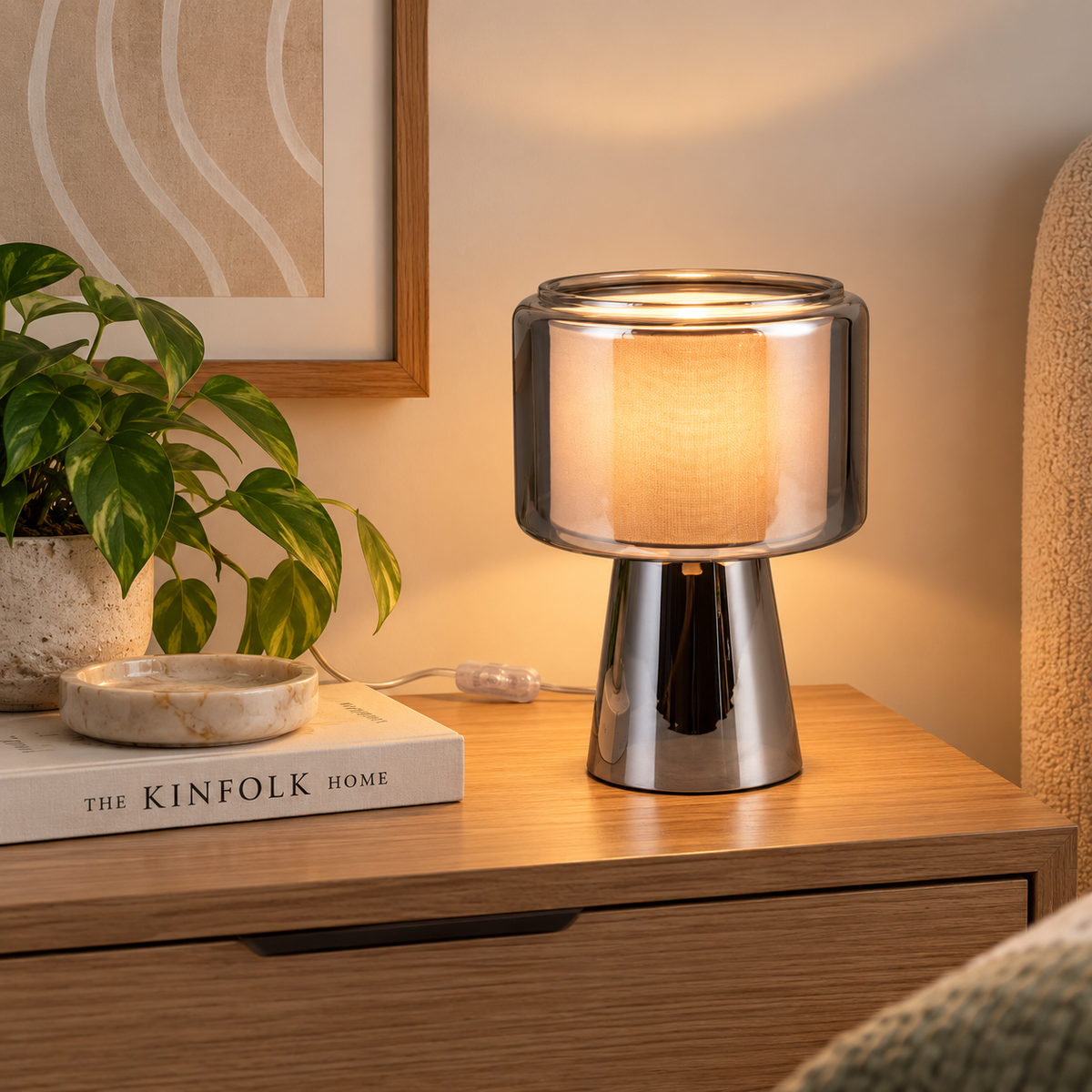 Rocka Chrome Table Lamp