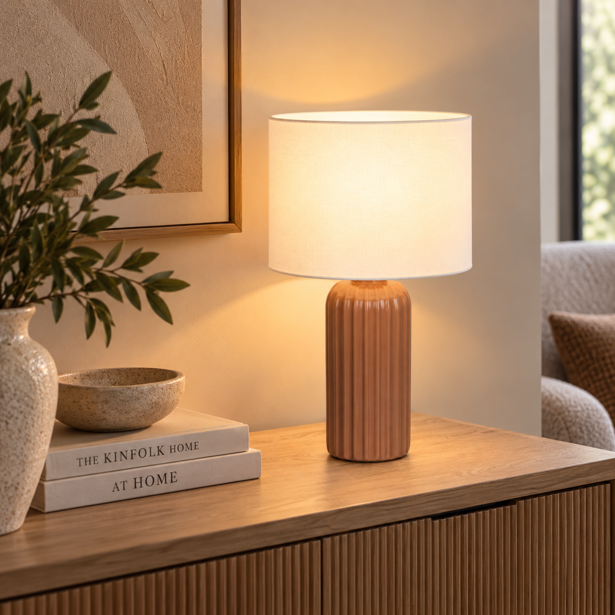 Blair Mocha Table Lamp Small