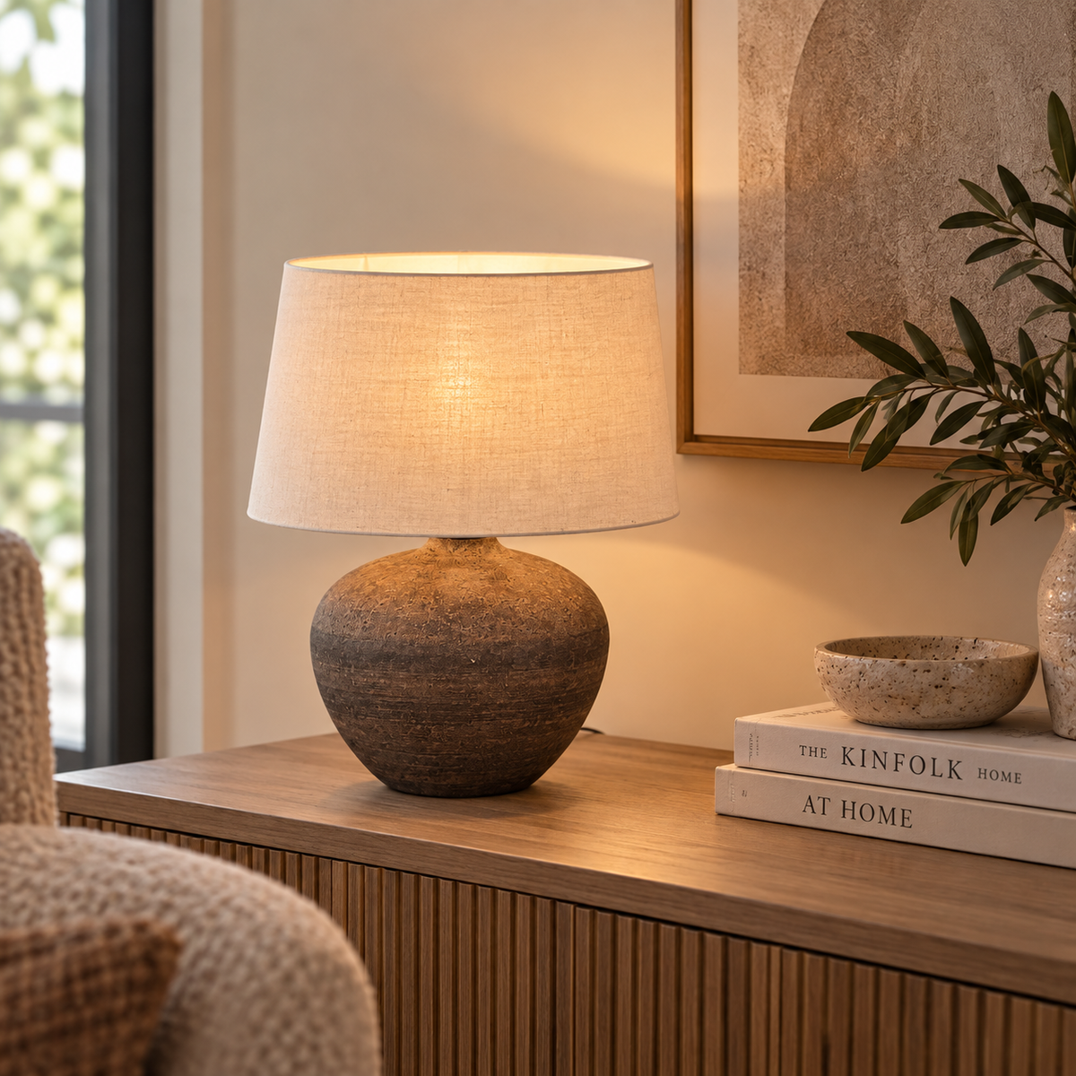 Lou Brown Table Lamp Medium