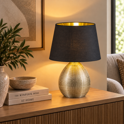 Luxor Gold Table Lamp Medium