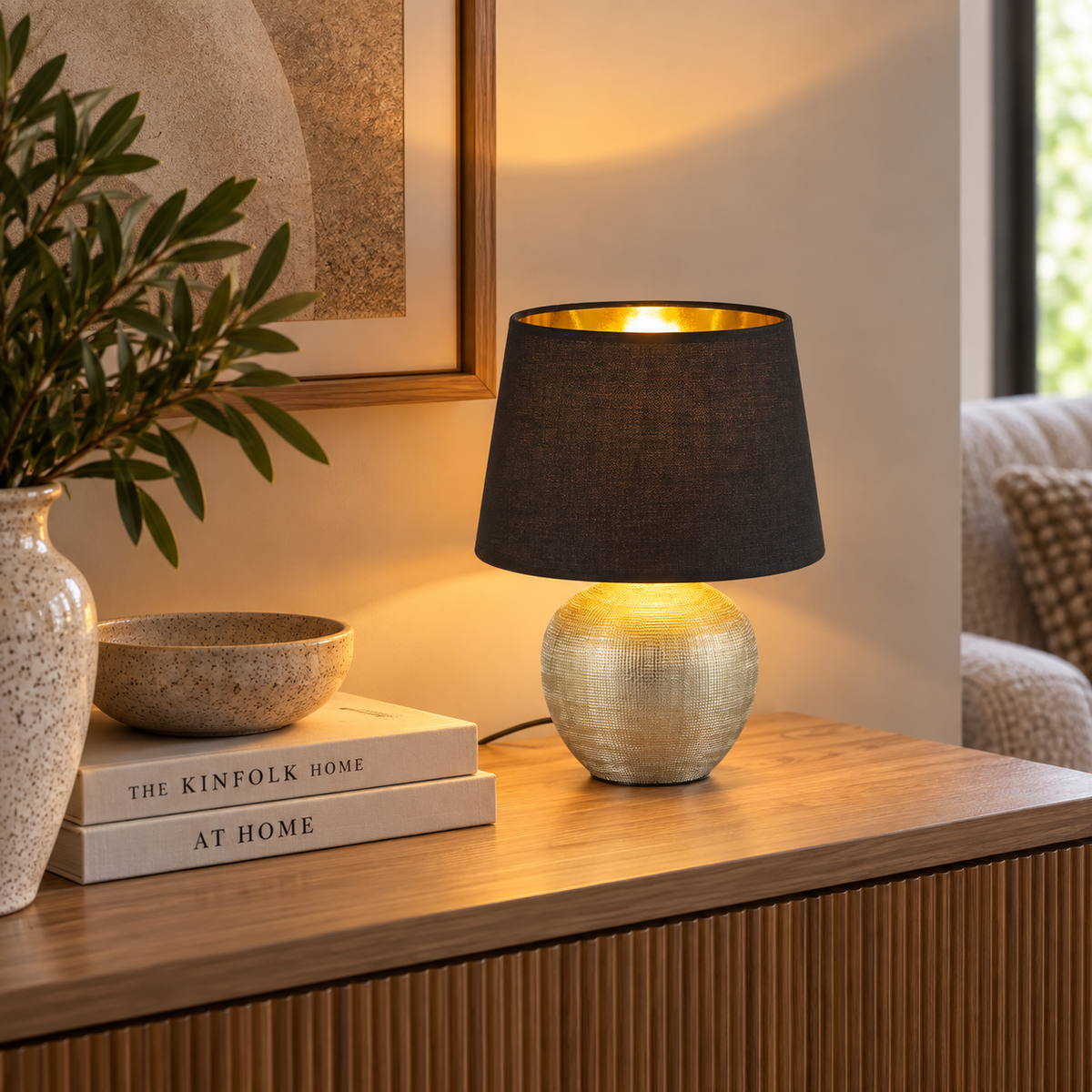 Luxor Gold Table Lamp Small