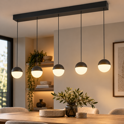 Senta 5 Light Black LED Ceiling Pendant