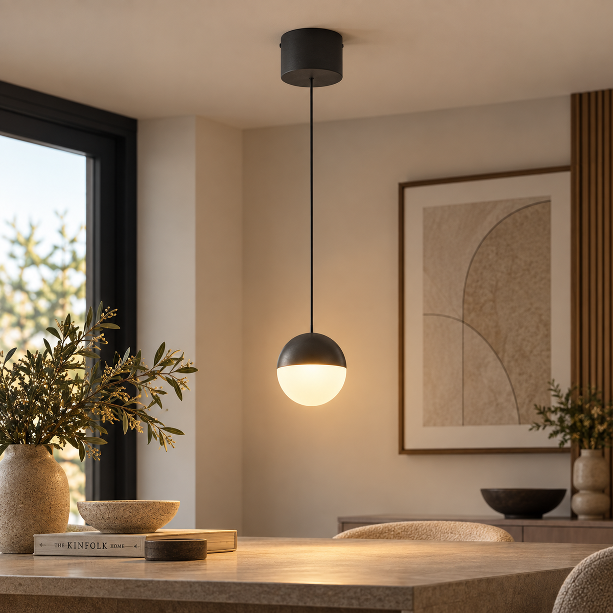 Senta Anthracite LED Ceiling Pendant