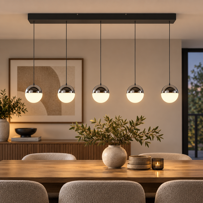 Senta 5 Light Chrome LED Ceiling Pendant