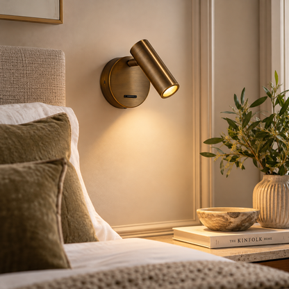 Itala Single Spotlight Antique Bronze LED