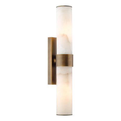 Eneco Bthroom Wall Light Bronze and Alabaster IP44