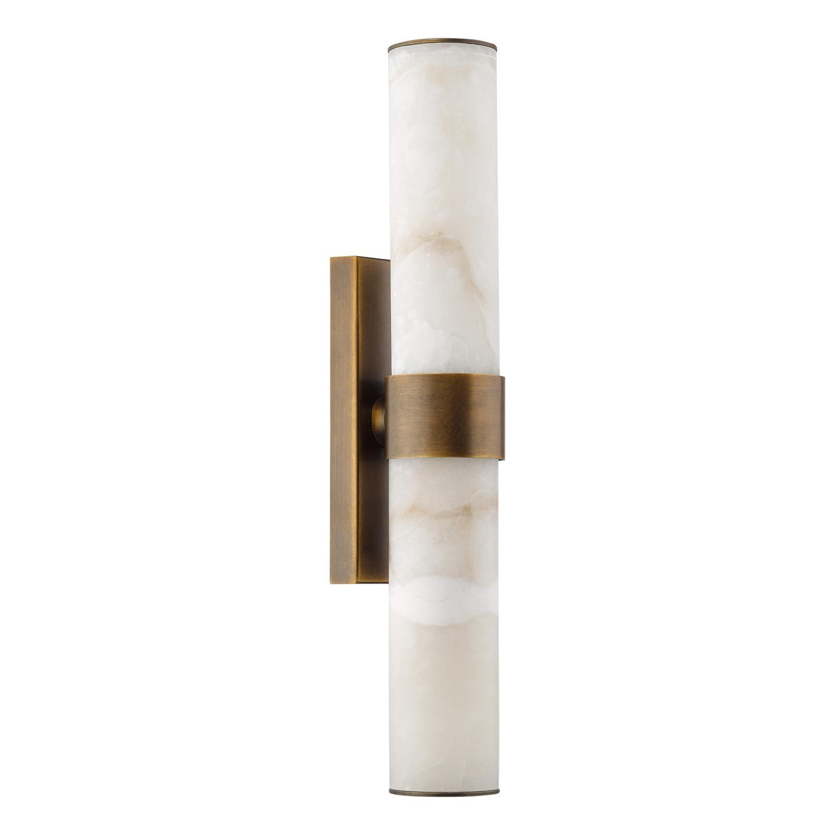 Eneco Bthroom Wall Light Bronze and Alabaster IP44