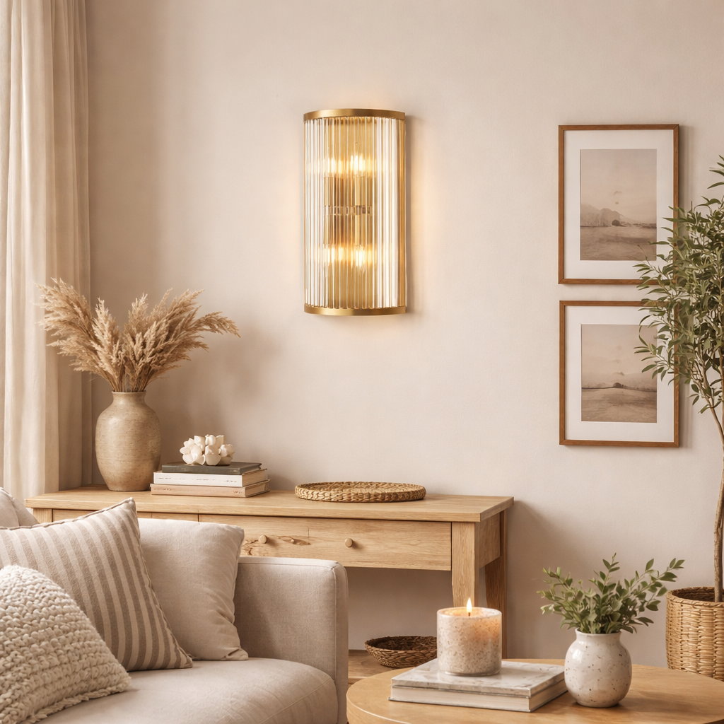 Eleanor Antique Brass Wall Light
