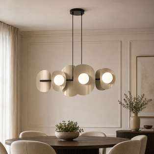 Elementi 6 Light Pendant Mocha & White