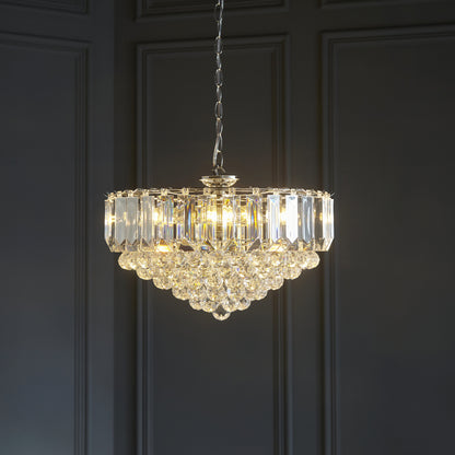 Fargo 6 Light Chrome Pendant