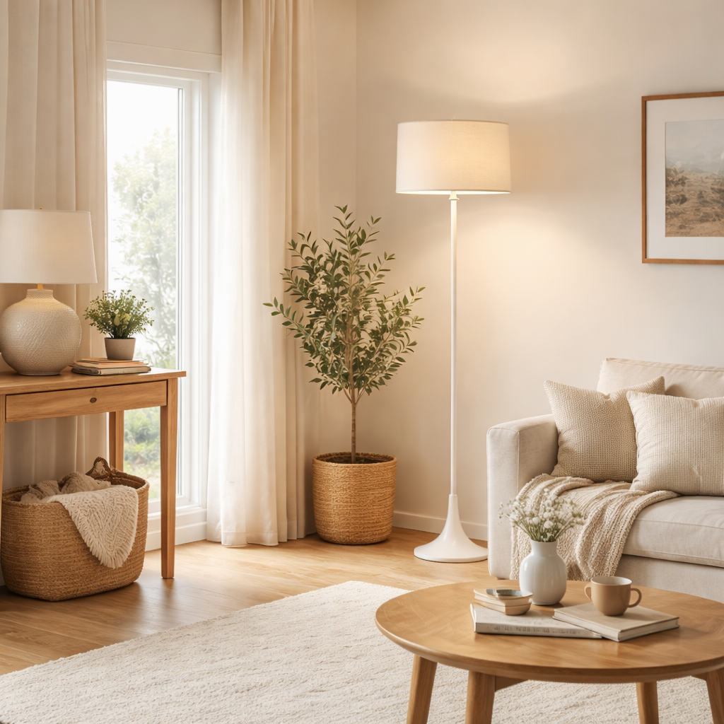 Funchal Matte Grey Floor Lamp