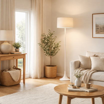 Funchal Matte Grey Floor Lamp