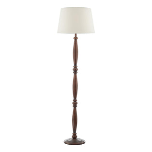 Hayward Dark Wood Effect Traditional Floor Lamp
