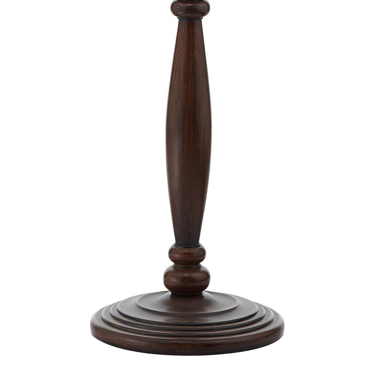 Hayward Dark Wood Effect Traditional Floor Lamp