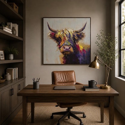 Hamish 60x60cm Framed Canvas