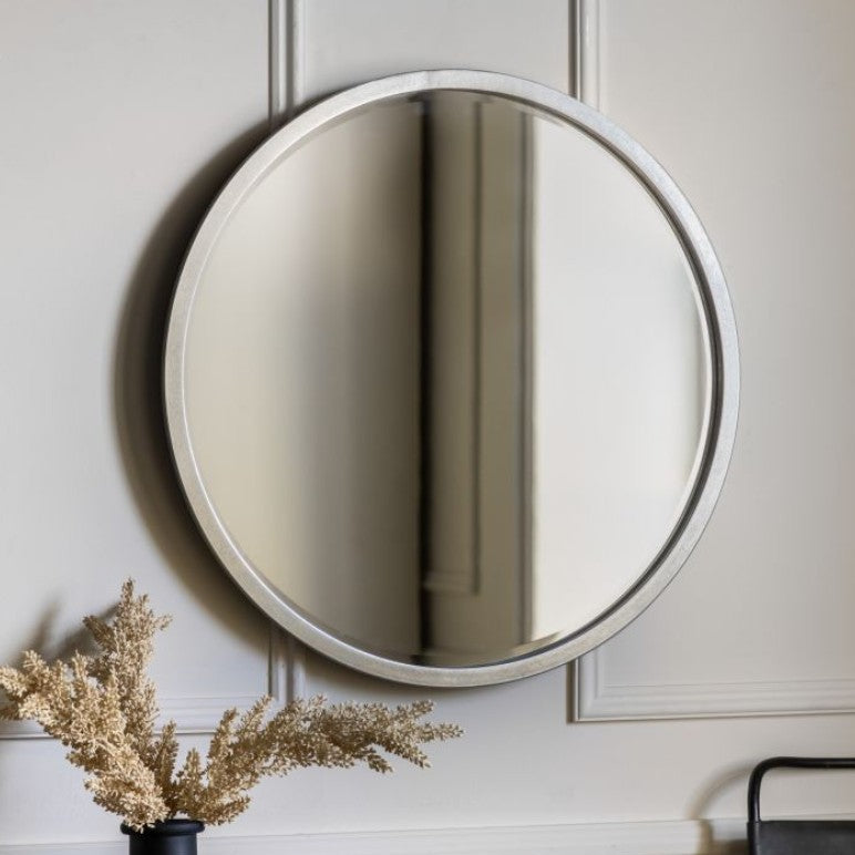 Higgins 60x60cm Antique Silver Mirror