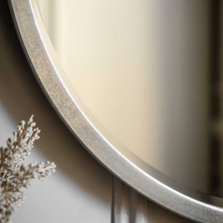 Higgins 60x60cm Antique Silver Mirror