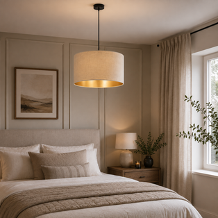 Hilde 1 Light Pendant Black & White