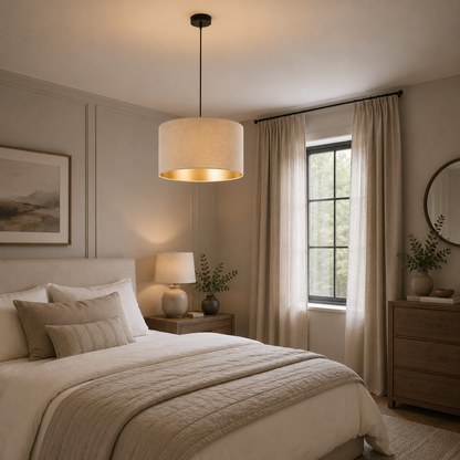 Hilde 1 Light Pendant Black & White