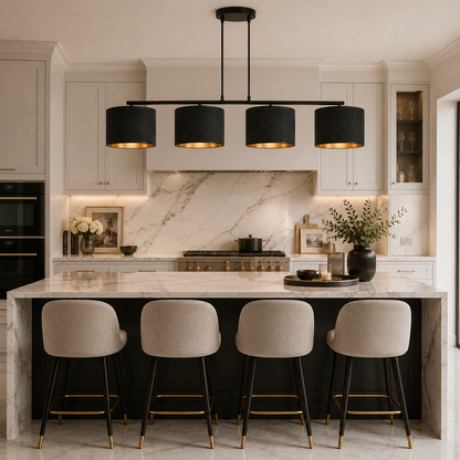 Hilde 4 Light Pendant Black